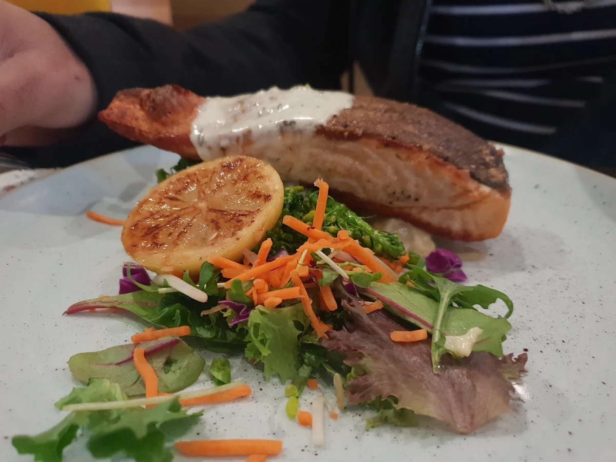 Crispy Salmon, Windaroo Tavern