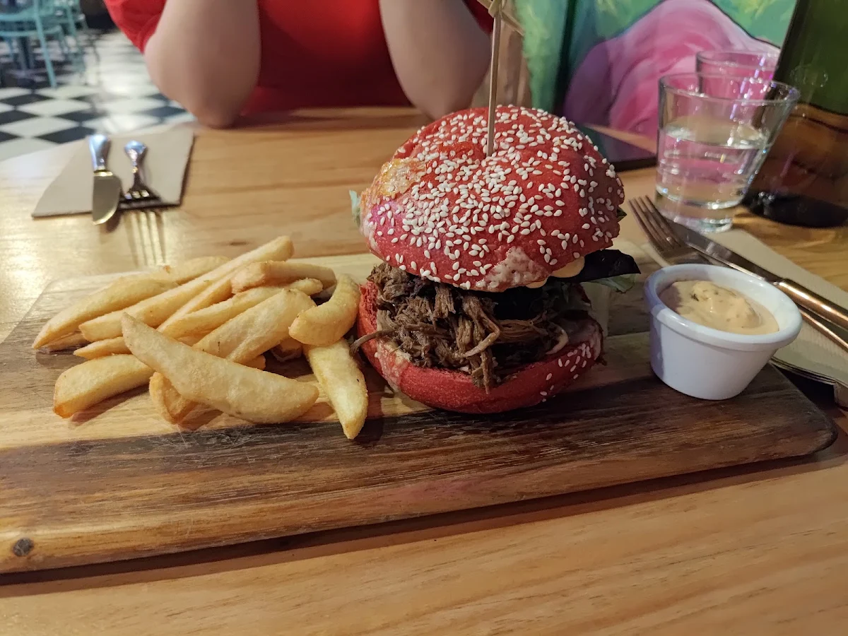 Pulled Beef Burger, Rosa Mexicano Watergardens VIC | Mexican Restaurant in Taylors Lakes
