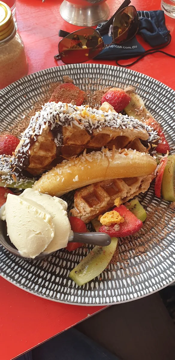 Vegan Waffles, Sanctum Cafe
