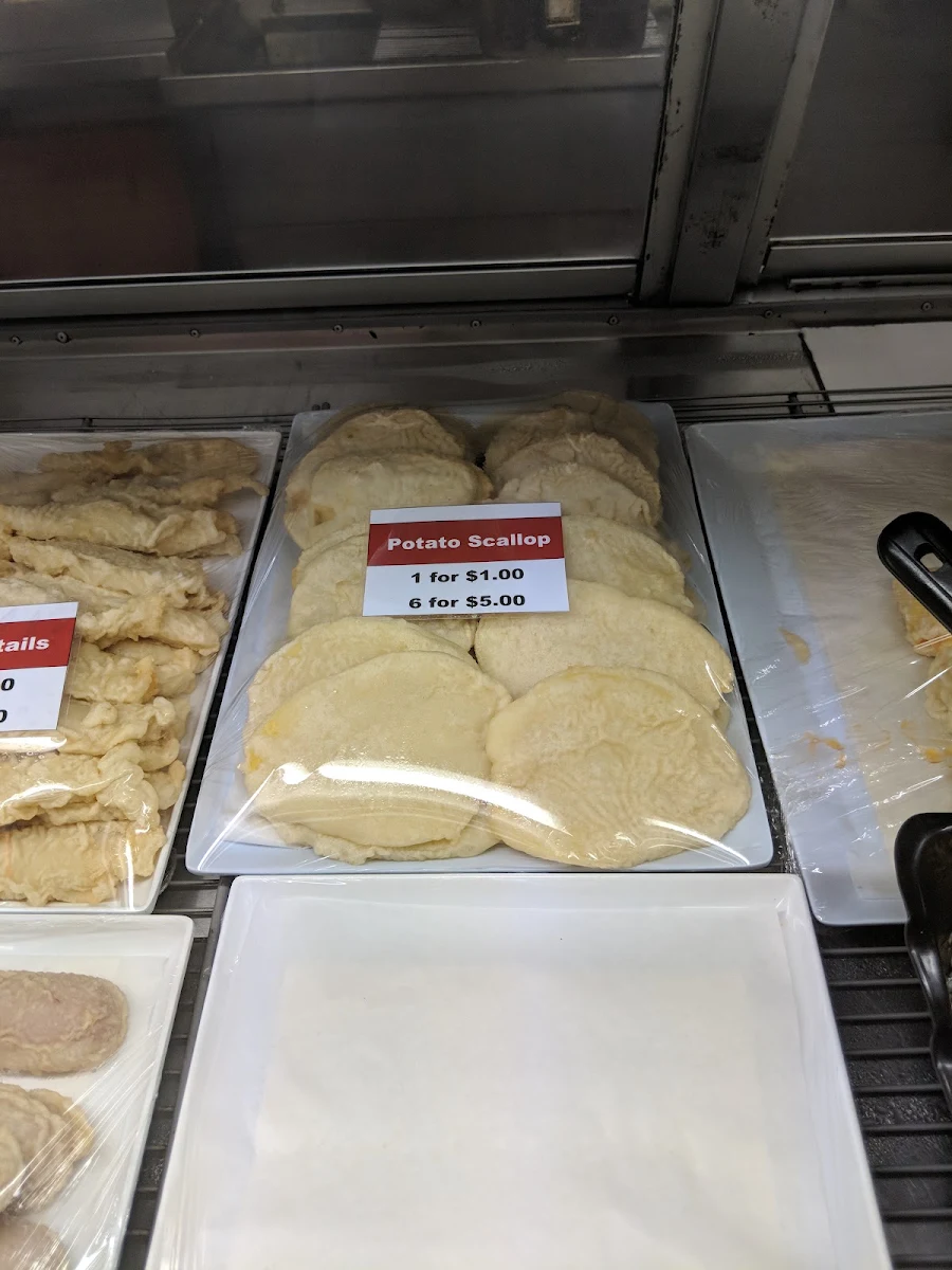 Potato Scallops, Wild Rooster Chicken Shop