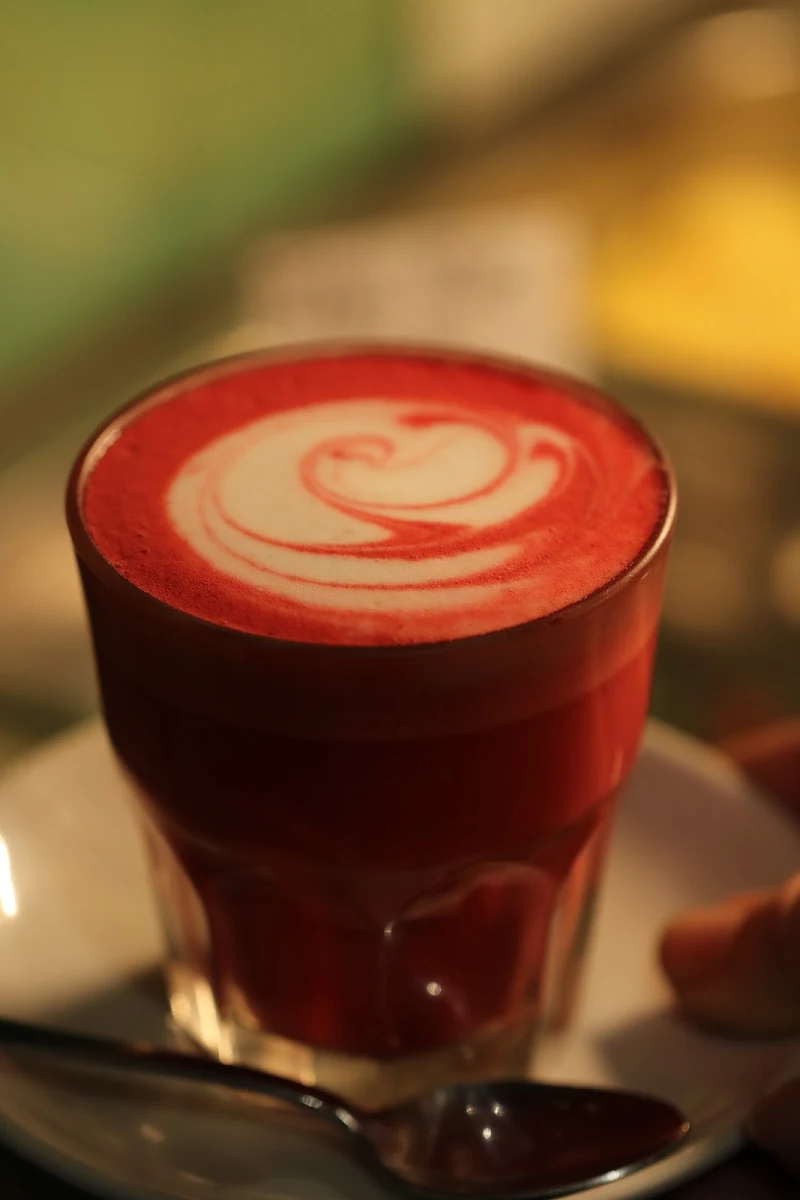 Beetroot Turmeric Latte on Coconut Milk