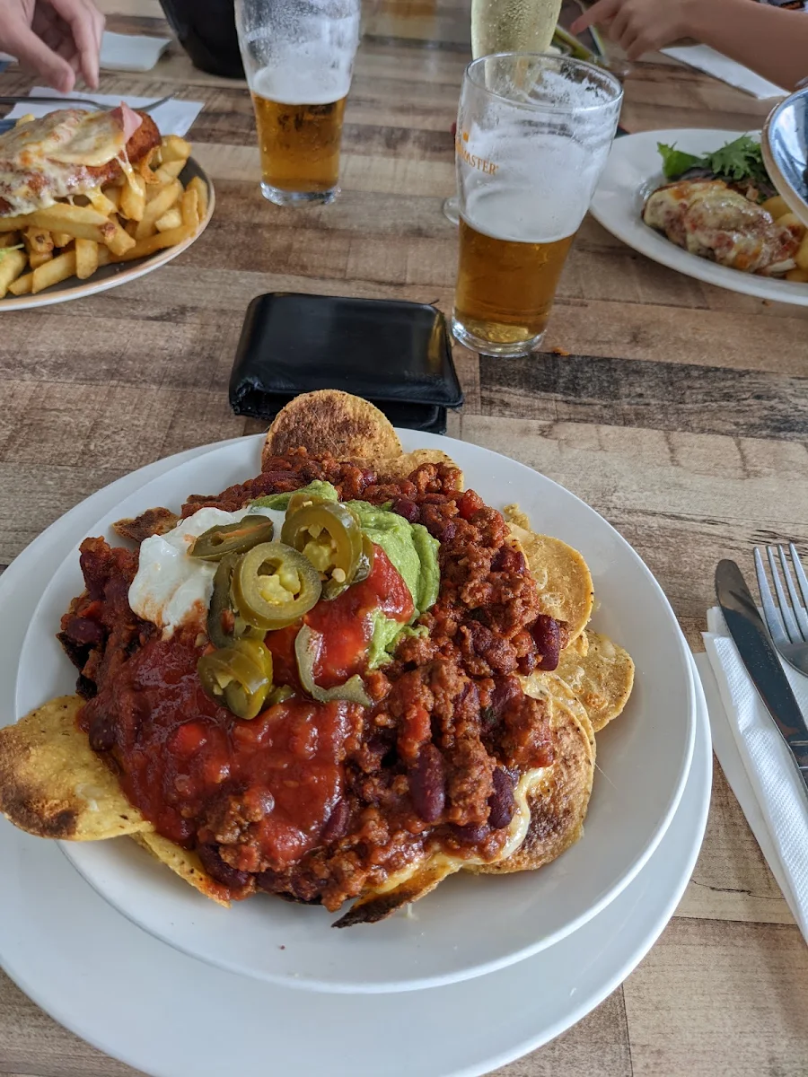 Bean and Beef Nachos with Jalapeños