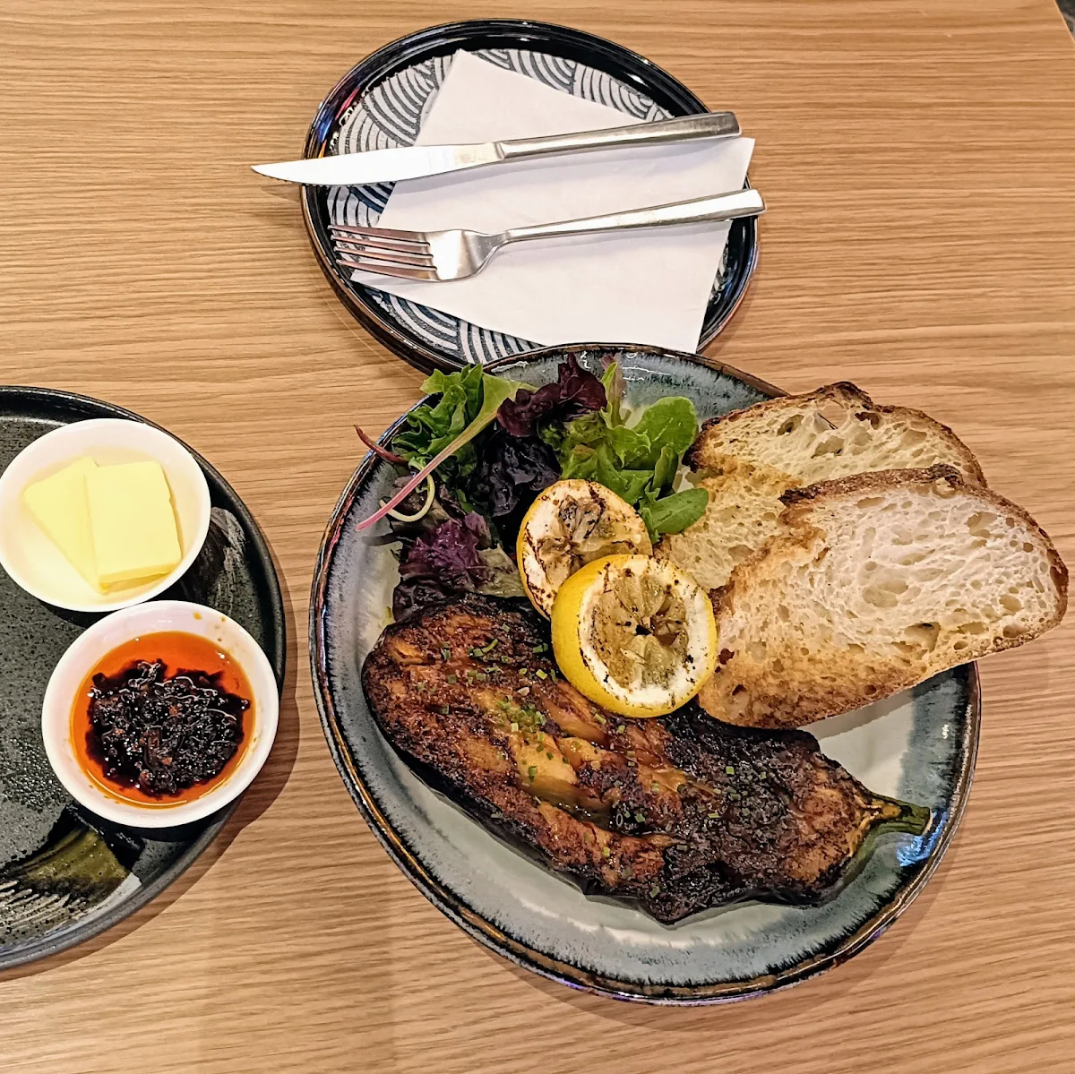 Miso Eggplant, Honey Toast Cafe