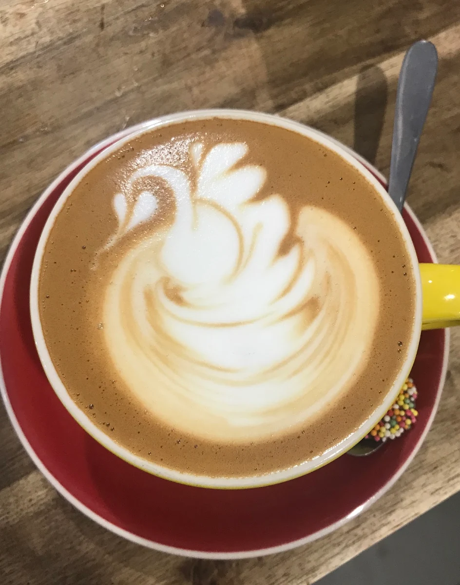 Large Flat White, The Steaming Cup