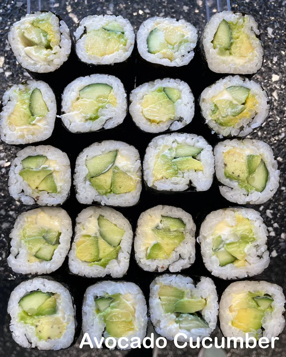 Avocado Cucumber Hand Roll, T Bar Fusion