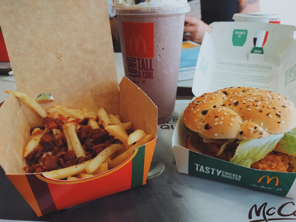 Chicken Burger with Loaded Fries