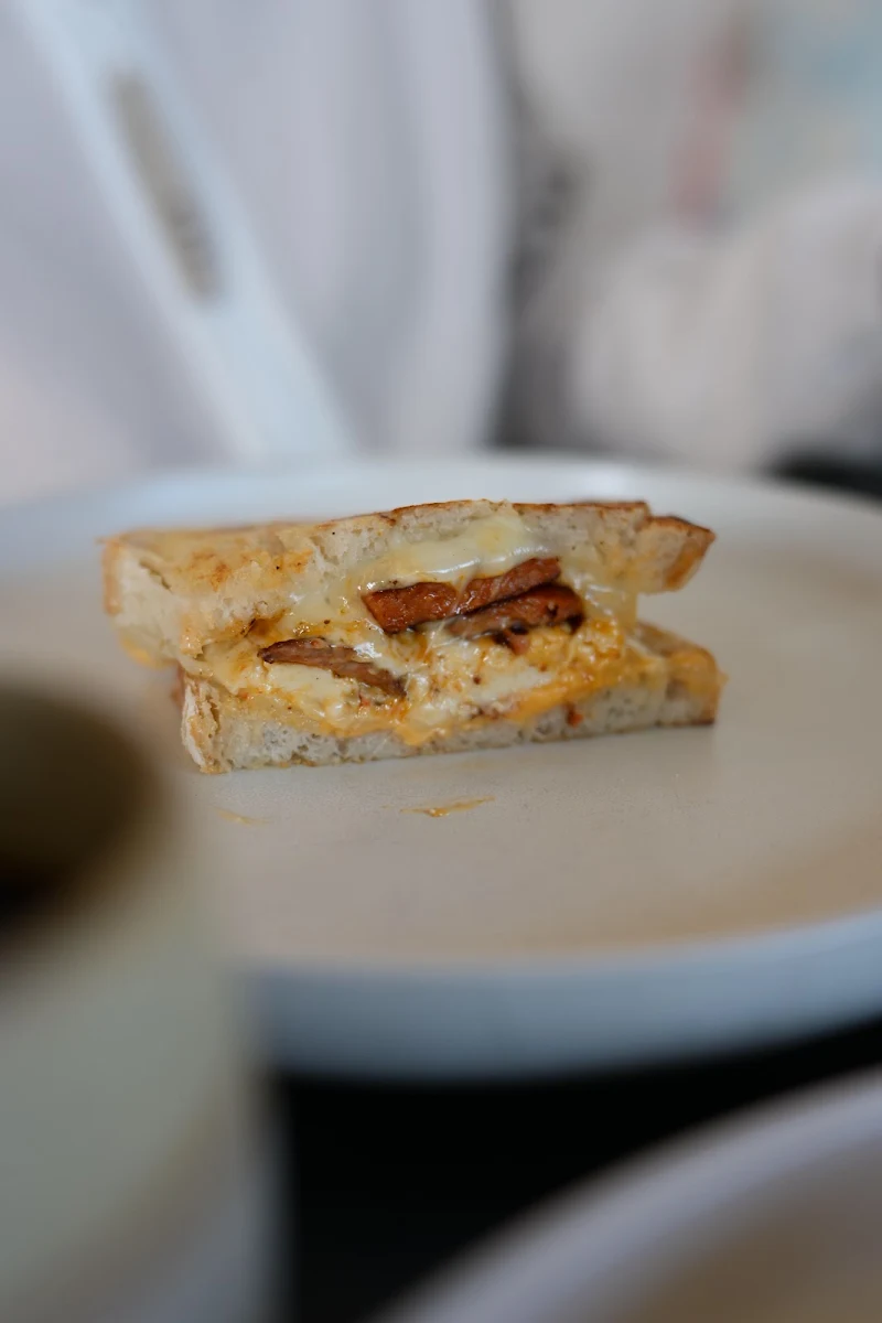Crack Mushroom Cheese Toastie