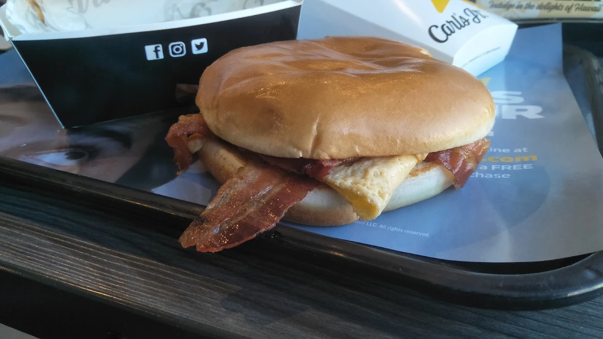 Big Breakfast Bacon & Egg Burger