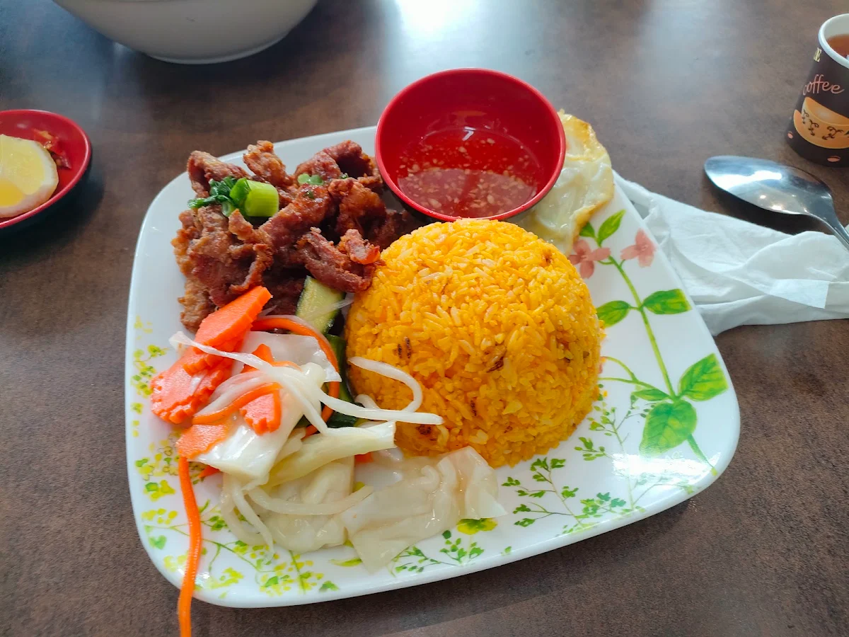 Red Rice Pork with Mixed Vegetables