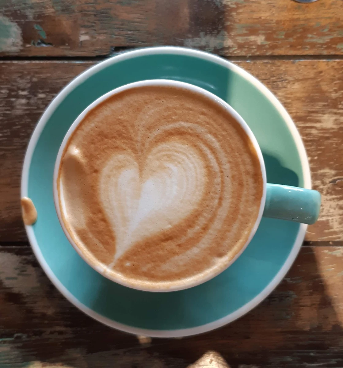 Flat White, Simple Simons Gelato Coffee House Cafe