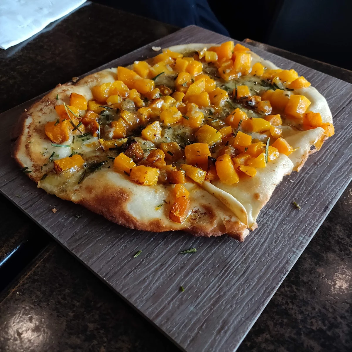 Roasted Pumpkin Flatbread, Two Buoys