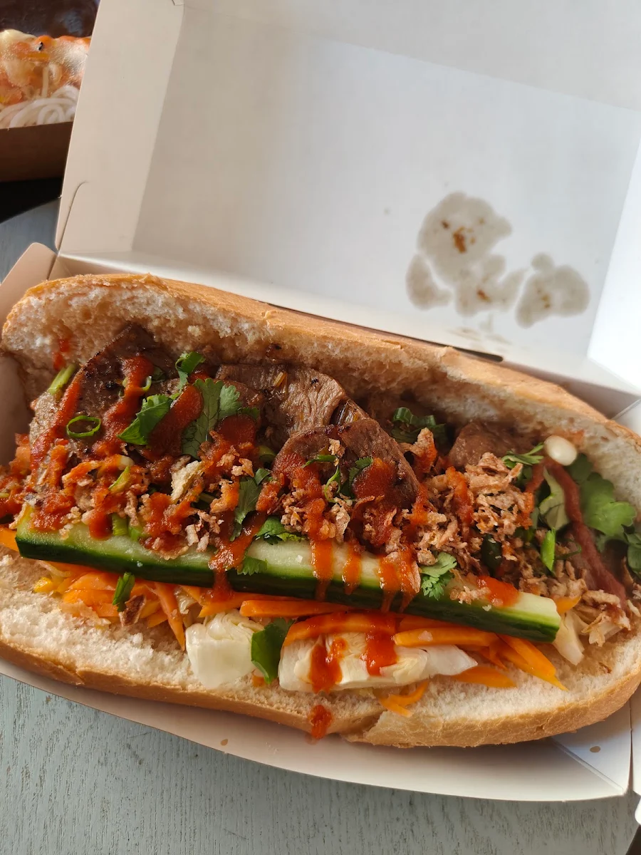 Lemongrass Beef Banh MI