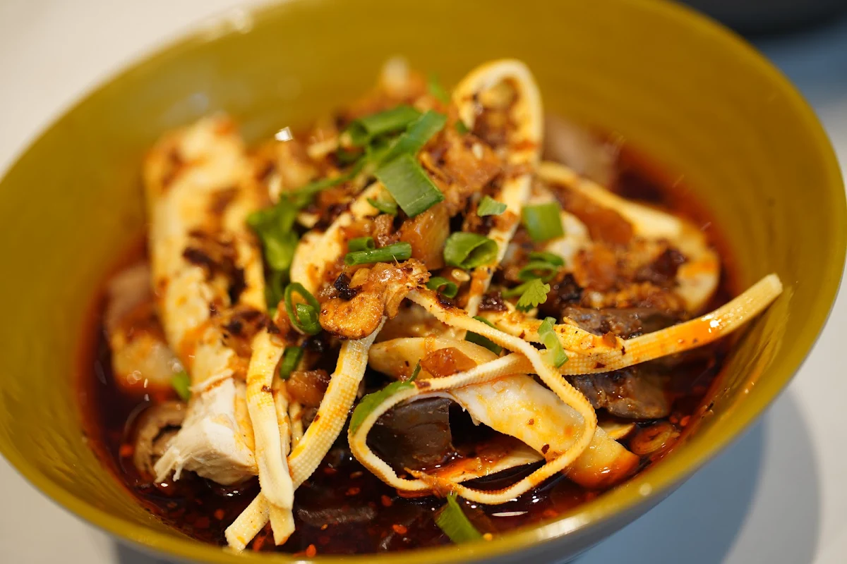 Chilli Blood Curd Combination Spicy Pork Ear Threads Coke