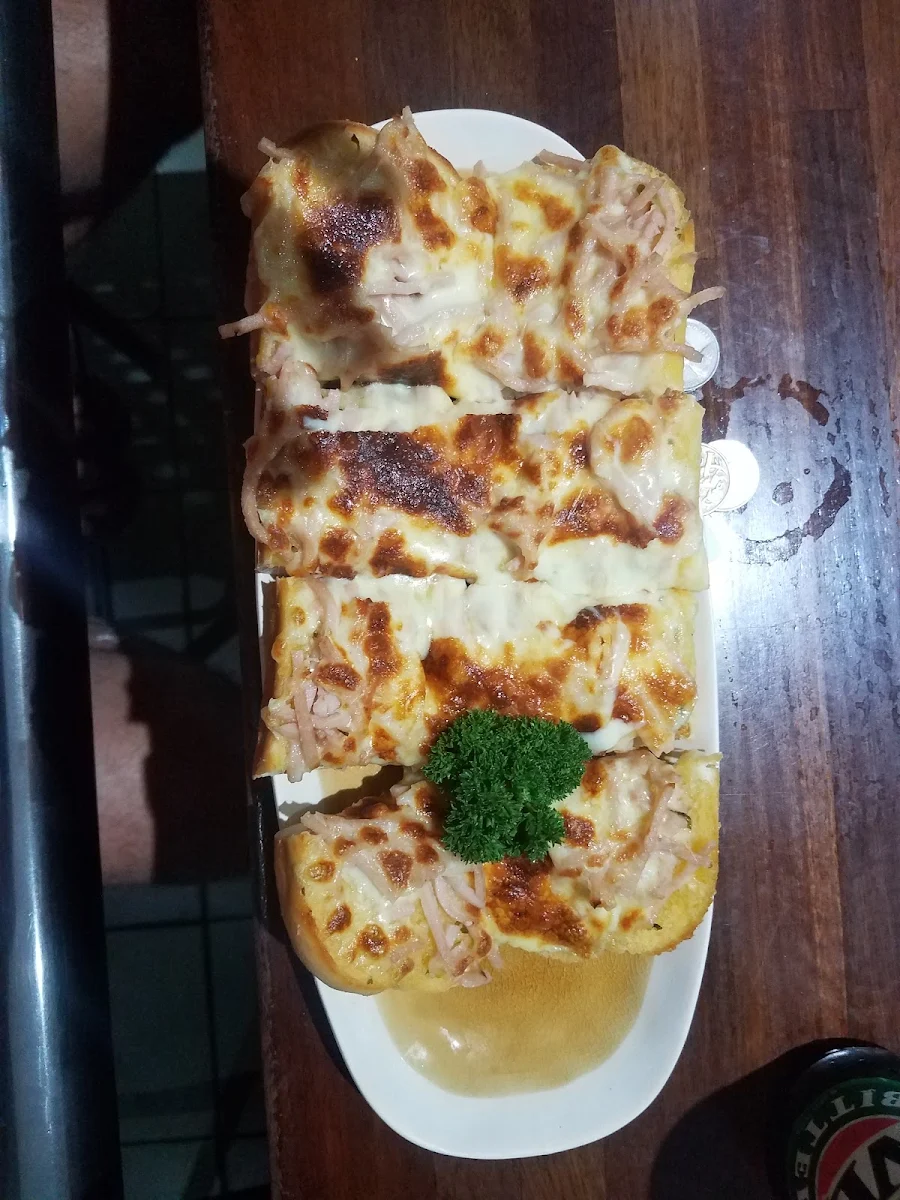 Bacon Cheese and Garlic Bread