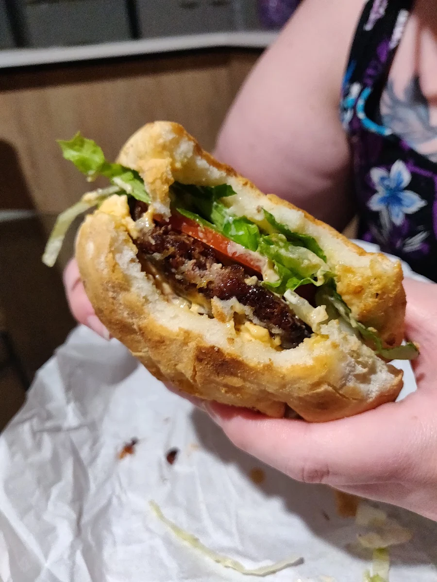 Midnight Delight on Gluten Free Bun