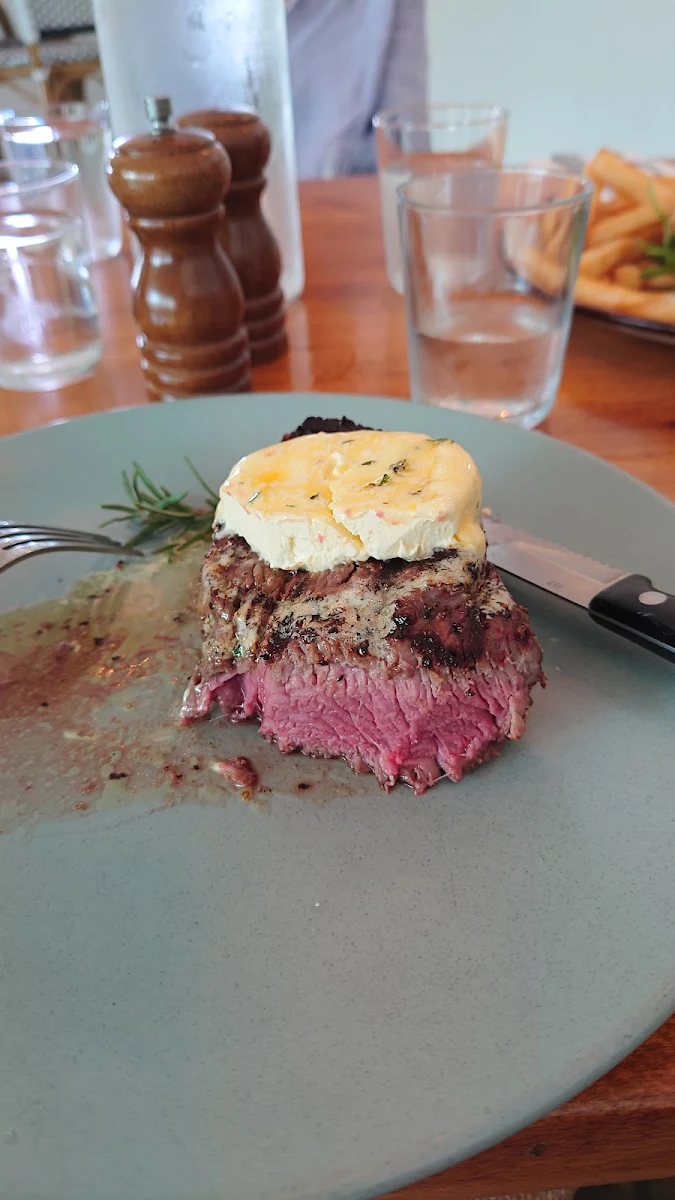 Rump Steak with Saffron Garlic Butter