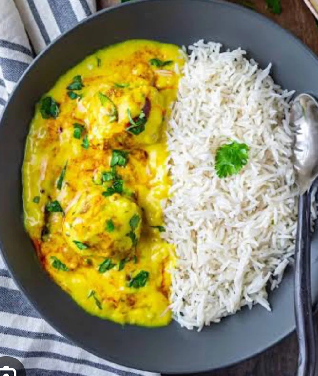 Kadhi Pakora & Rice