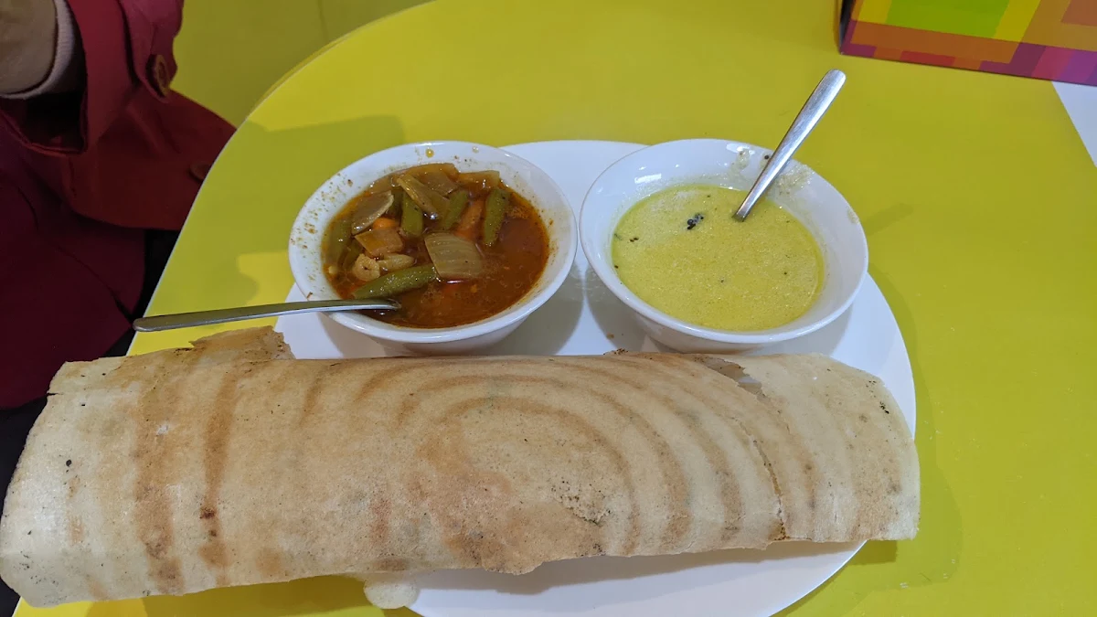 Plain Dosa, Dum Biryani at Angaara Indian Restaurant