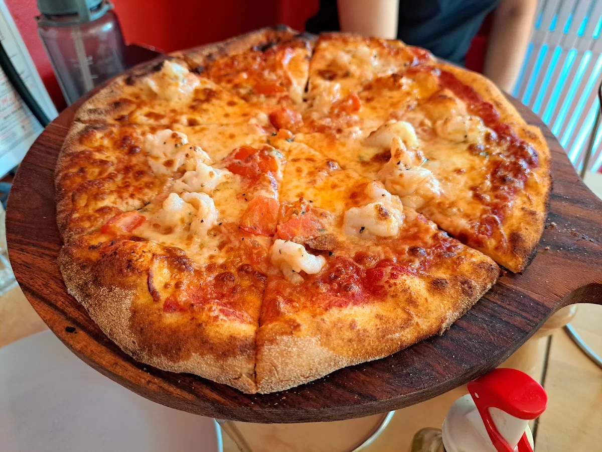 Garlic Prawn, Slowdough Pizzas CLARKSON