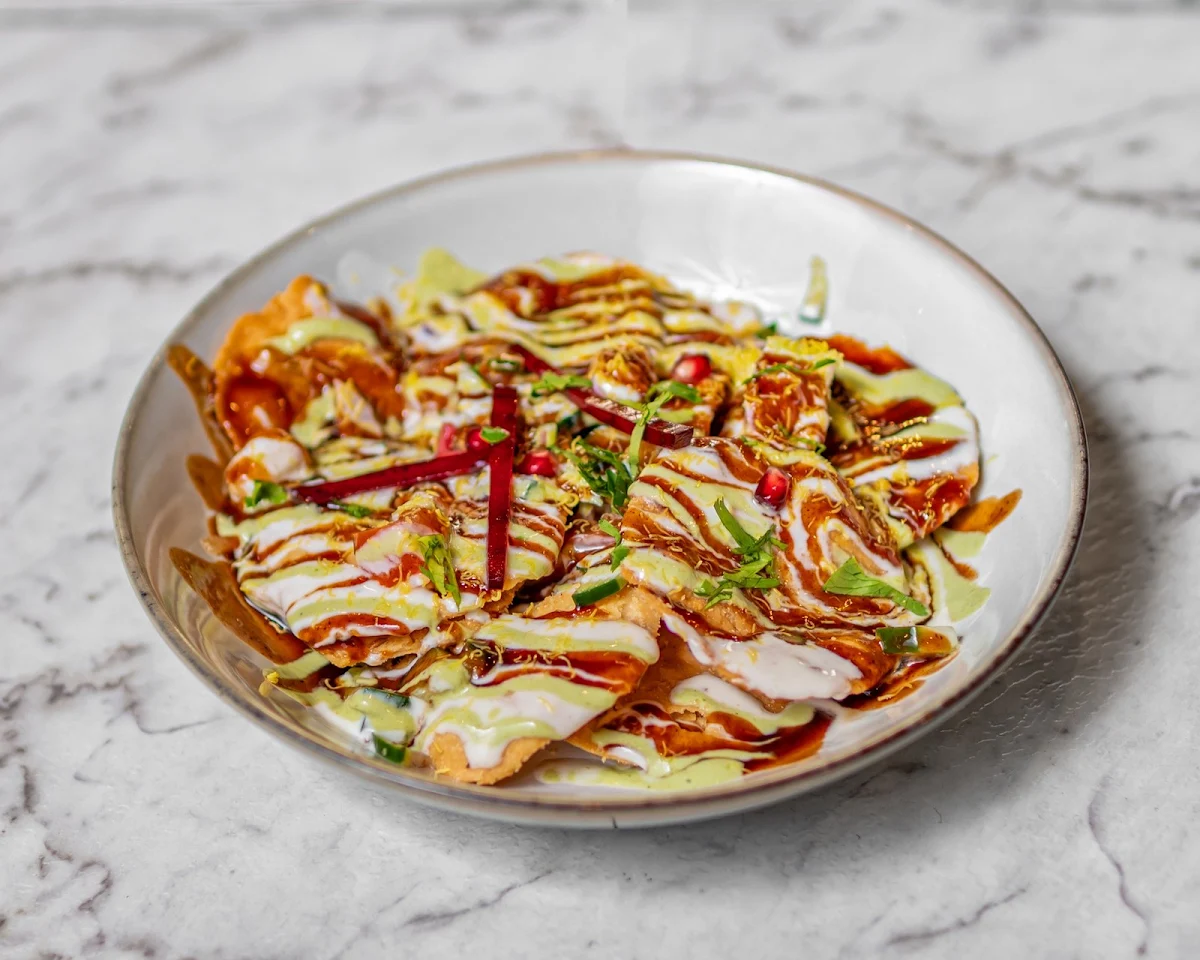 Chat Papdi, SAFFRON AND SPICE INDIAN RESTAURANT AND BAR