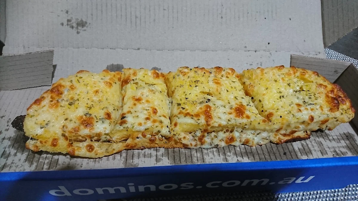 Cheesy Garlic Bread, Domino's Pizza Gawler