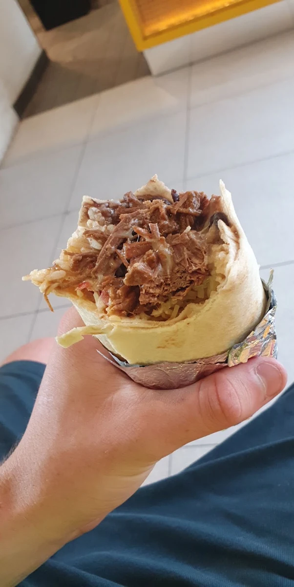 Pulled Beef Burrito, Guzman y Gomez - Greenhills