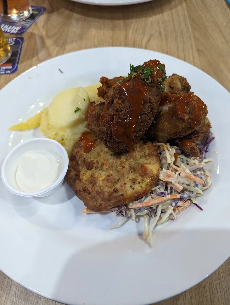Spicy Buffalo Wings with Spicy Coleslaw