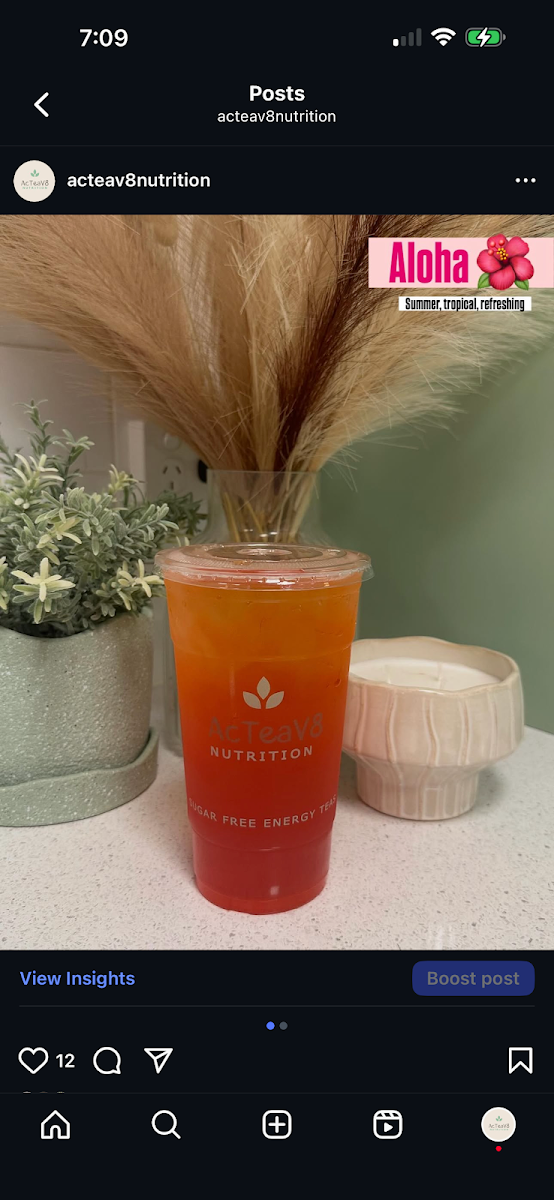 Highlights, Acteav8 Nutrition