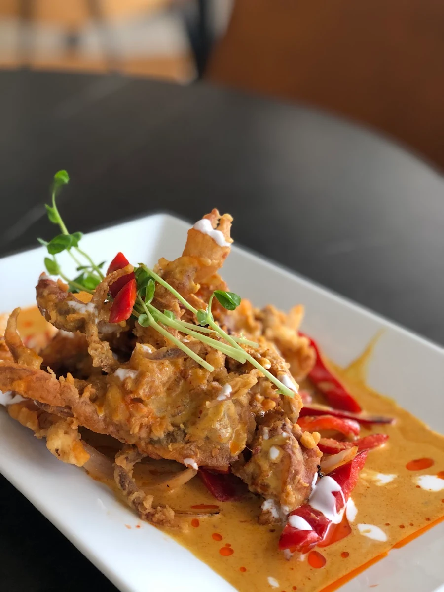 Chilli Jam Soft Shell Crab, Thai Emerald