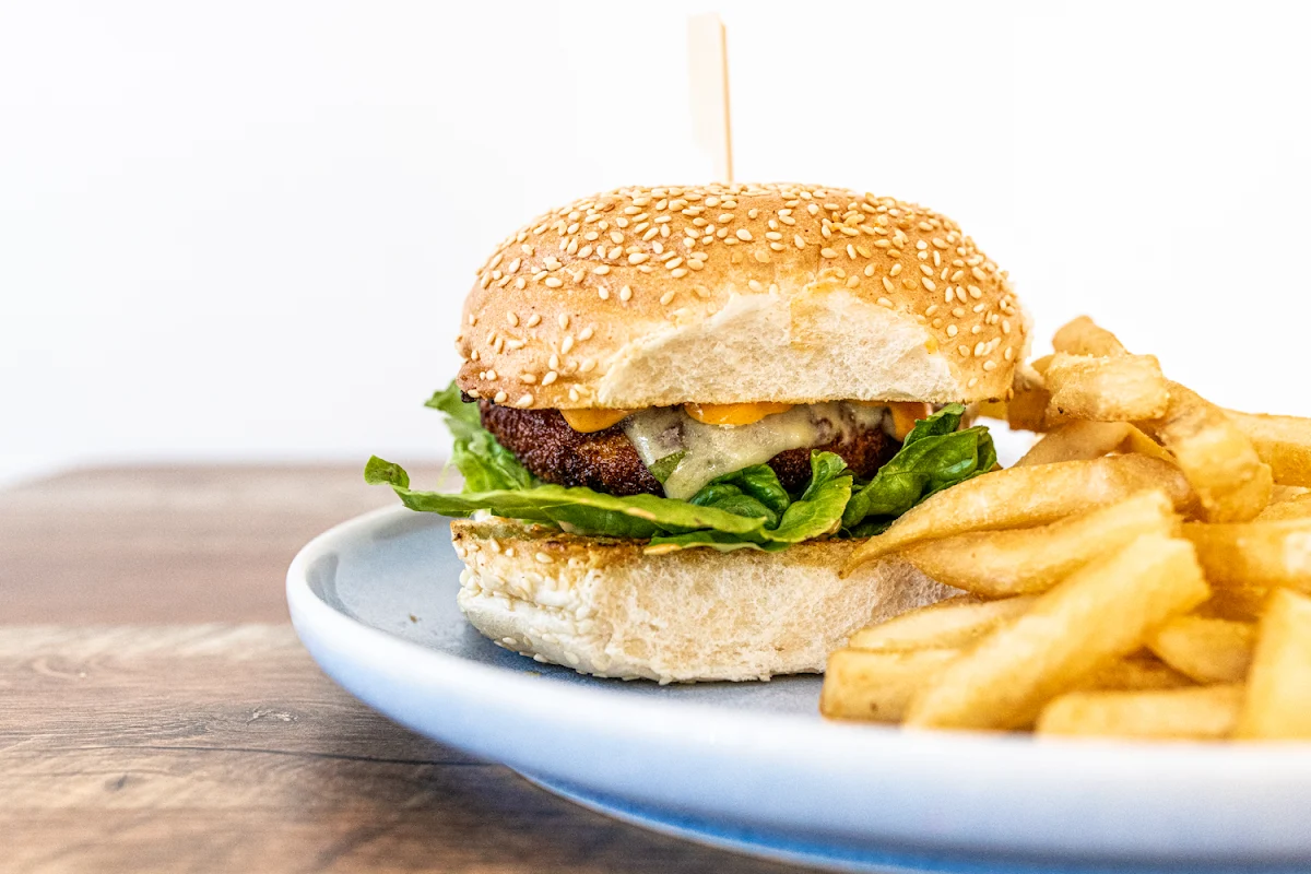 Chicken Burger and Chips