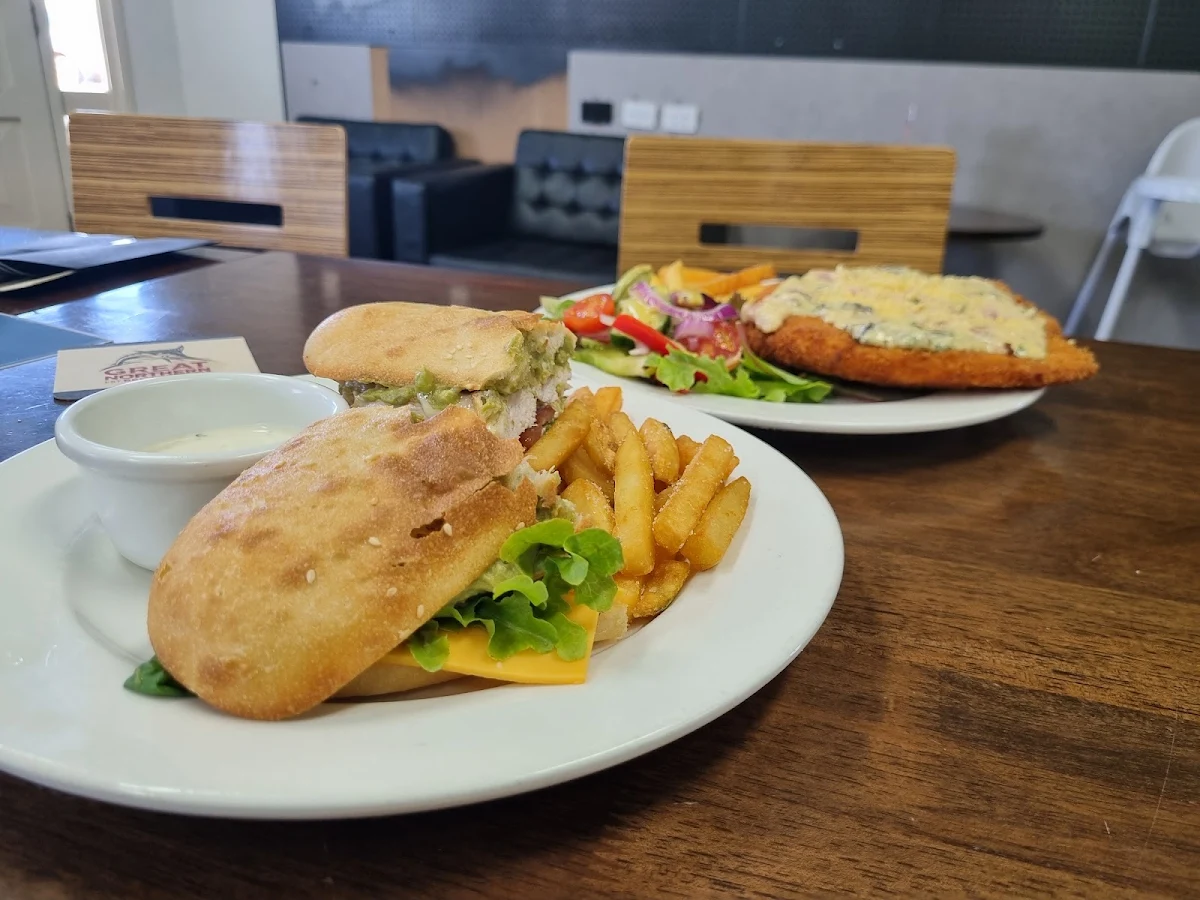 Chicken Schnitzel and Chicken Burger