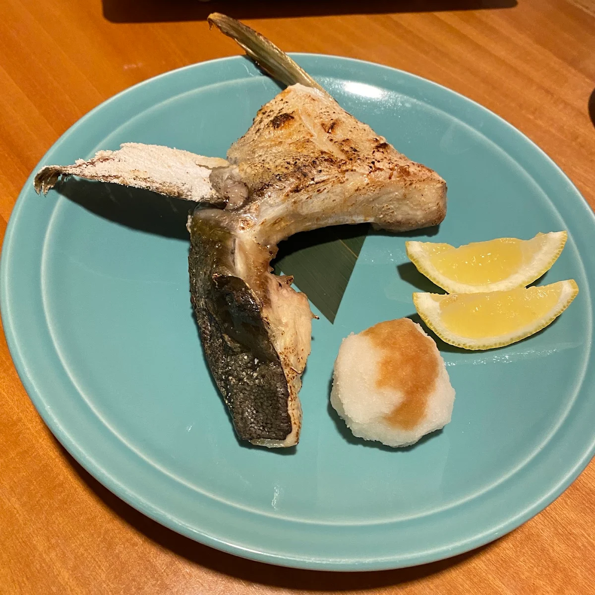 Lightly Salted and Grilled Kingfish Neck