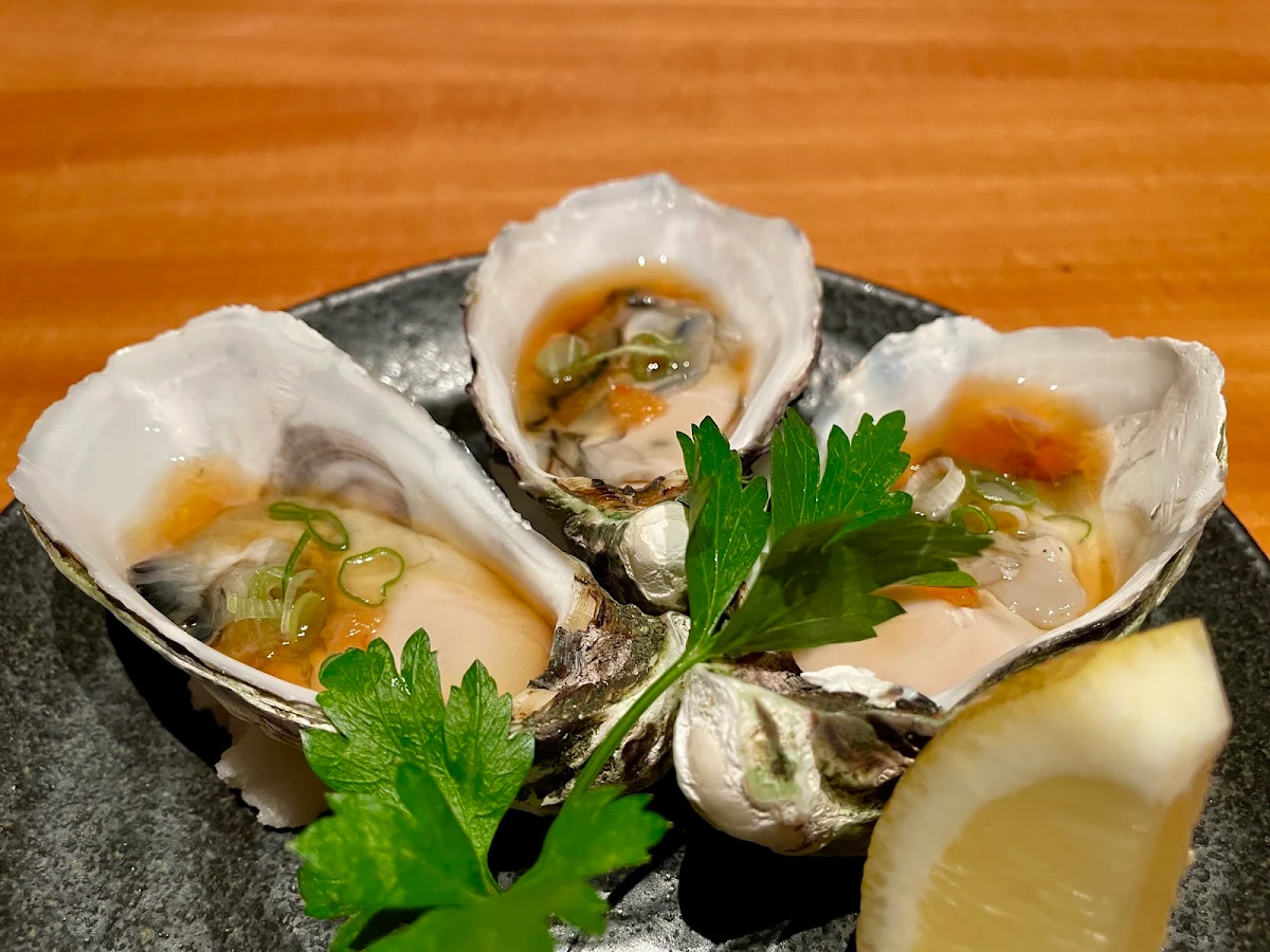 Oysters with Ponzu