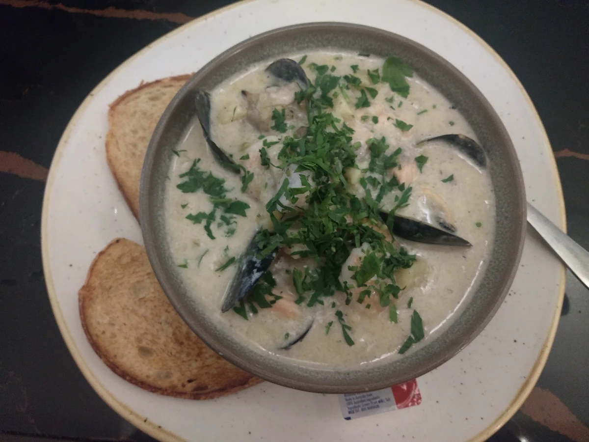 Seafood Chowder, Bluewater Cafe
