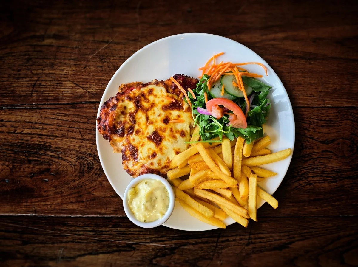 Chicken Parma, First & Last Hotel