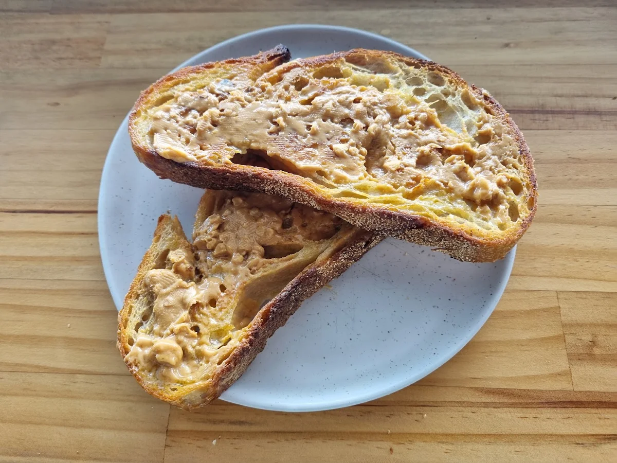 Sourdough Toast with Peanut Butter