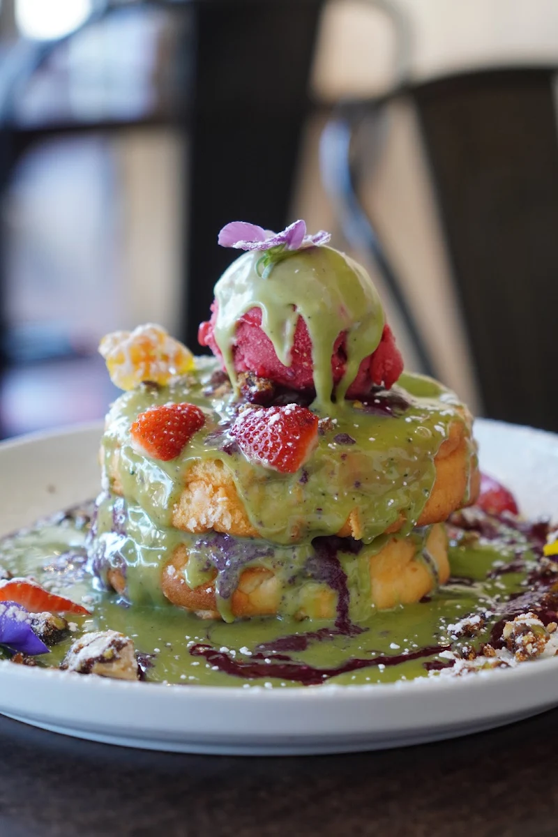 Matcha - Berry Pancake Stack GF, Volt Cafe Clyde North