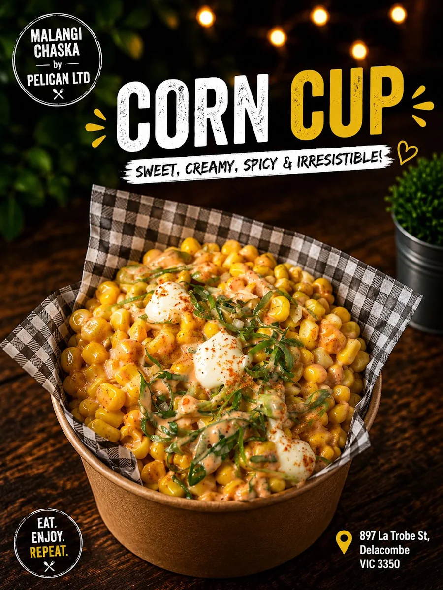 Masala Corn, Malangi Chaska by Pelican