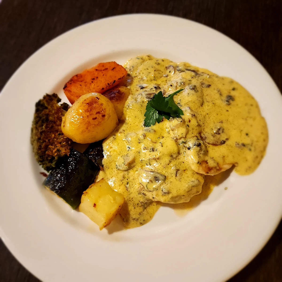 Chicken Boscaiola, Santinis Restaurant & Bar