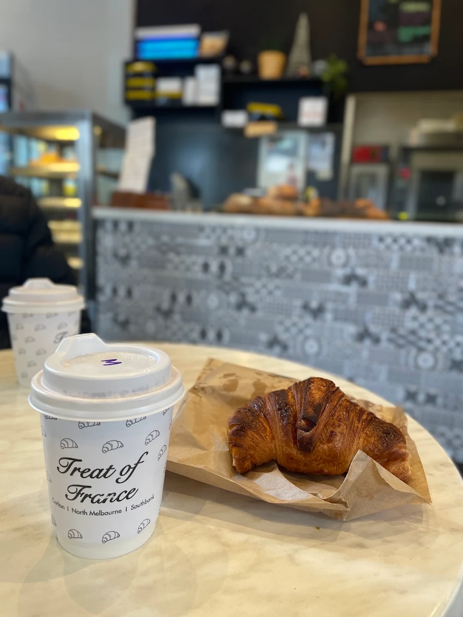 Croissant and Almond Croissant