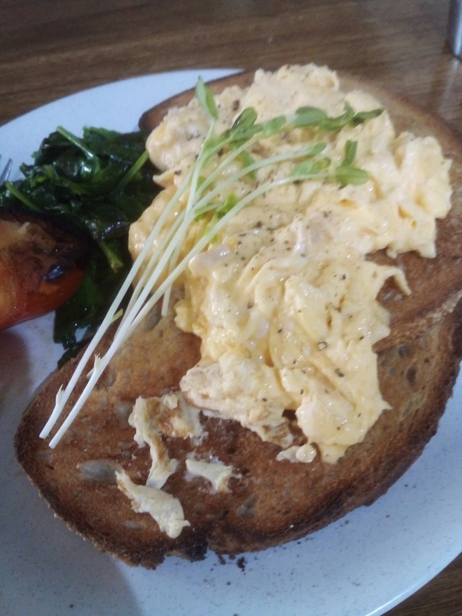 Eggs and Sourdough Toast