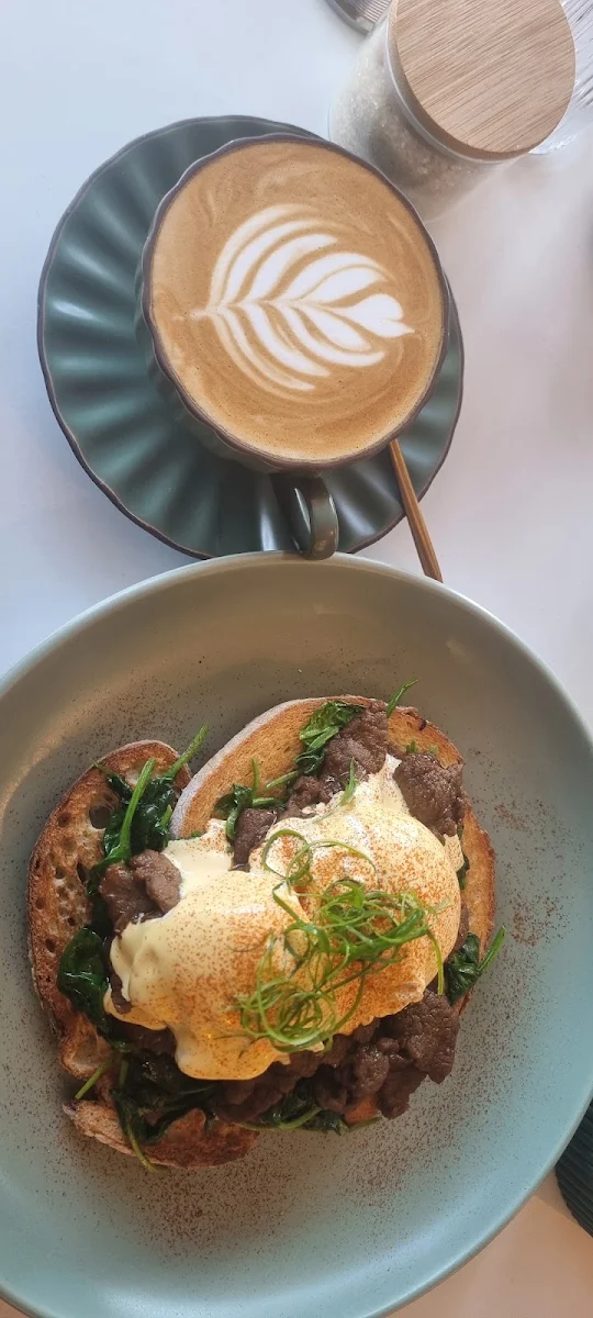 Sourdough Toast Topped with a Rich Blend of Miso and Three Types of Sautéed Mushrooms