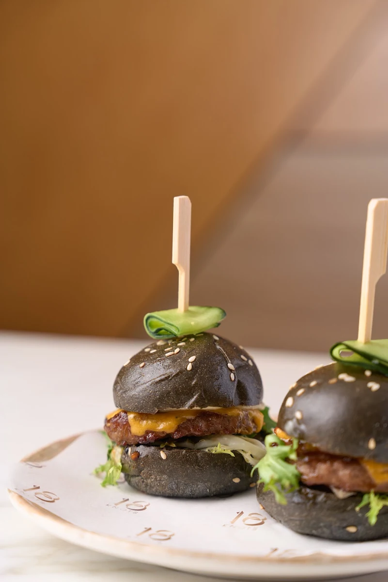 Beef Sliders, 18 Knots Rooftop Bar
