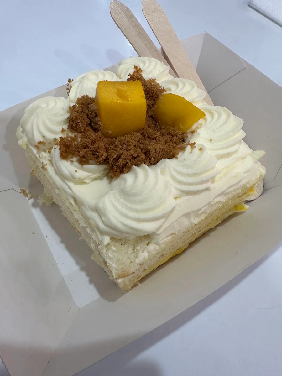 Mango Cake Slice, UBE Delights Cafe and Bakery - Purple Yam Desserts