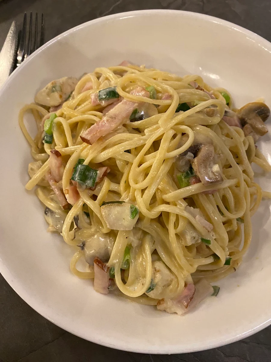 Linguine Boscaiola, Enzos Cucina Surfers Paradise