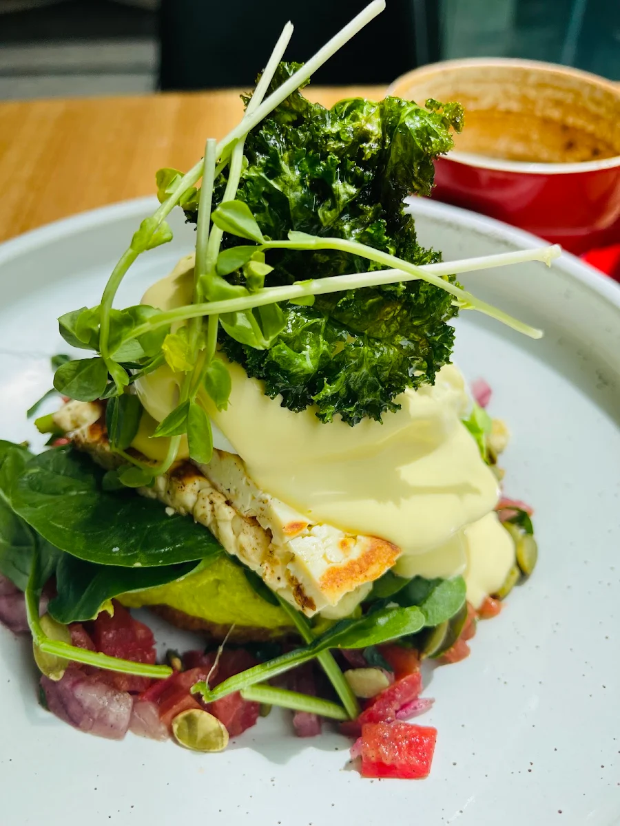 Halloumi Benedict, Caffe Cherry Beans - Civic