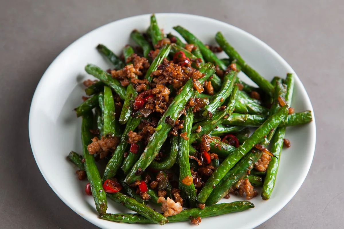 Dry Fried Green Beans with Pork