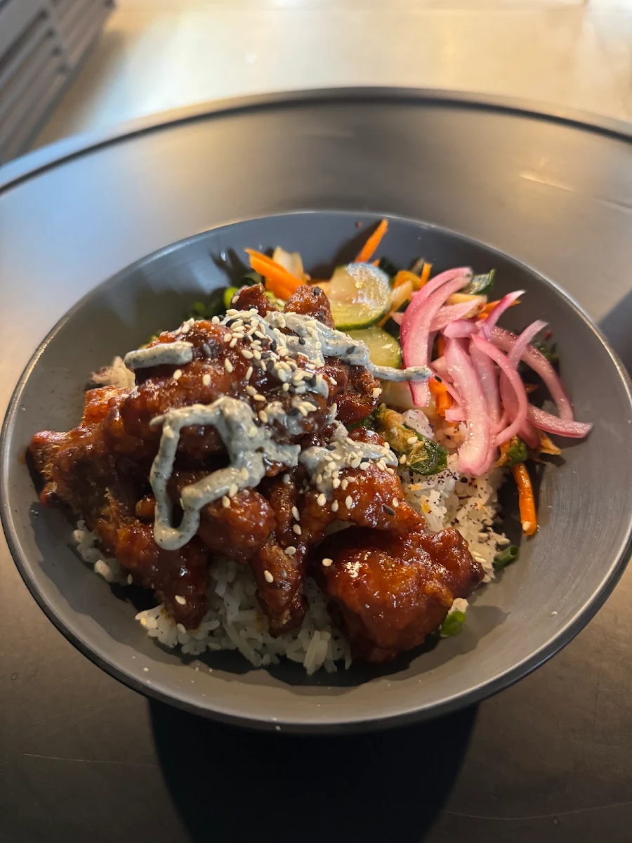 Korean Fried Chicken Rice Bowl