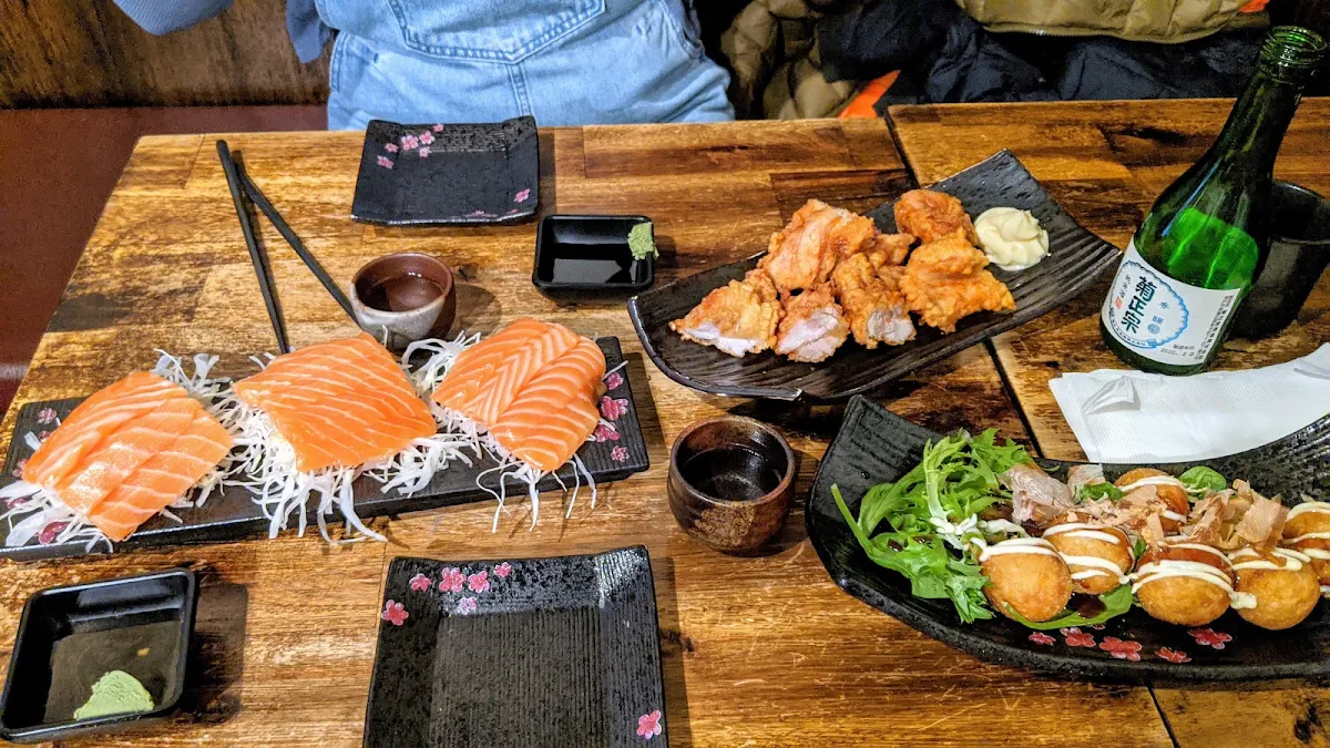 Salmon Sashimi Chicken Karaage