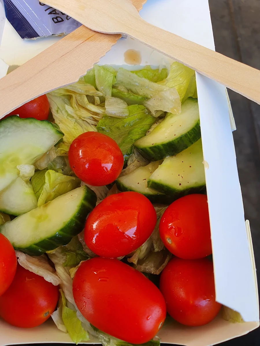 Value Meal's Side Salad with Extra Cucumber